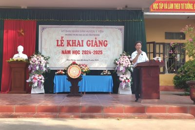 Trường THCS Yên Phương khai giảng năm học 2024-2025.