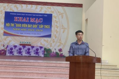Hội thi Giáo viên dạy giỏi cấp THCS huyện Ý Yên năm học 2023-2024:
